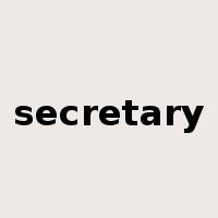 secretary是什么意思