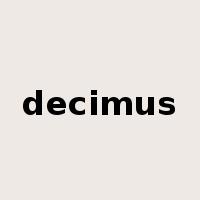 decimus是什么意思