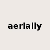 aerially是什么意思