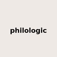 philologic是什么意思