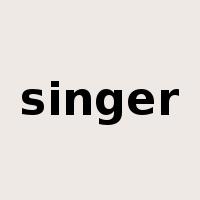 singer是什么意思