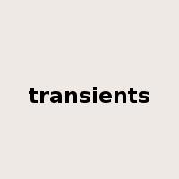 transients是什么意思