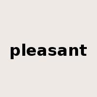 pleasant是什么意思