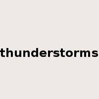 thunderstorms是什么意思