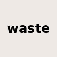 waste是什么意思