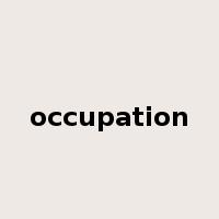 occupation是什么意思