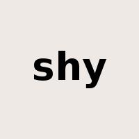 shy