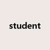 student是什么意思