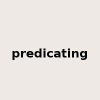 predicating是什么意思