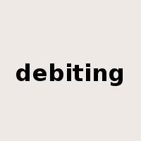 debiting是什么意思