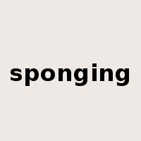 sponging