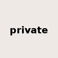 private是什么意思