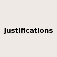 justifications是什么意思