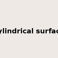 cylindrical surface是什么意思