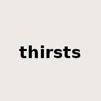 thirsts是什么意思