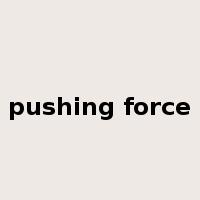 pushing force是什么意思