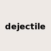 dejectile是什么意思