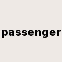 passenger是什么意思