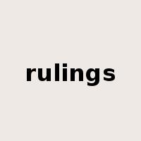 rulings是什么意思