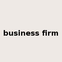 business firm是什么意思