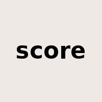 score是什么意思