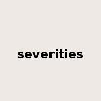 severities是什么意思