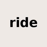 ride是什么意思