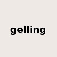gelling是什么意思