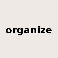 organize是什么意思