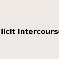 illicit intercourse是什么意思