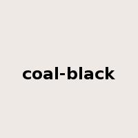 coal-black是什么意思