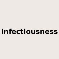 infectiousness是什么意思