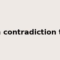 in contradiction to是什么意思