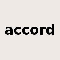 accord是什么意思