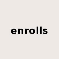 enrolls是什么意思