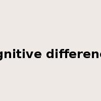 cognitive differences是什么意思