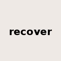 recover是什么意思