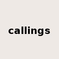 callings是什么意思