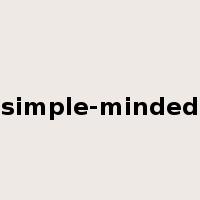 simple-minded是什么意思