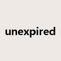 unexpired