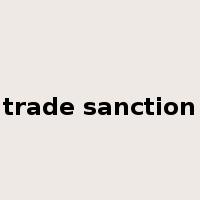 trade sanction是什么意思