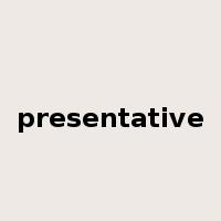 presentative是什么意思