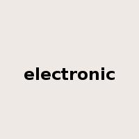 electronic是什么意思