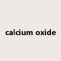 calcium oxide是什么意思