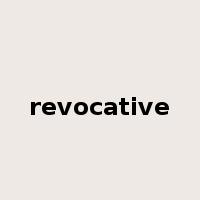 revocative是什么意思