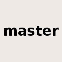 master是什么意思