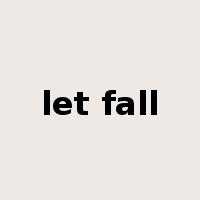 let fall是什么意思