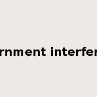 government interference是什么意思