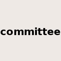 committee是什么意思