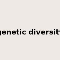 genetic diversity是什么意思